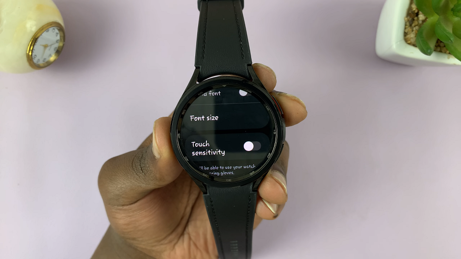 How To Increase Touch Sensitivity (Use Gloves) On Samsung Galaxy Watch 6/6 Classic