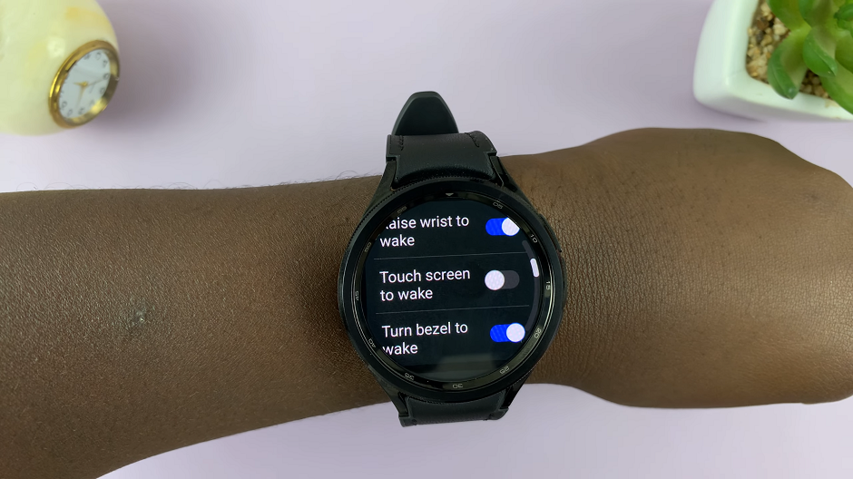How To Disable 'Touch To Wake Screen' On Samsung Galaxy Watch 6/6 Classic