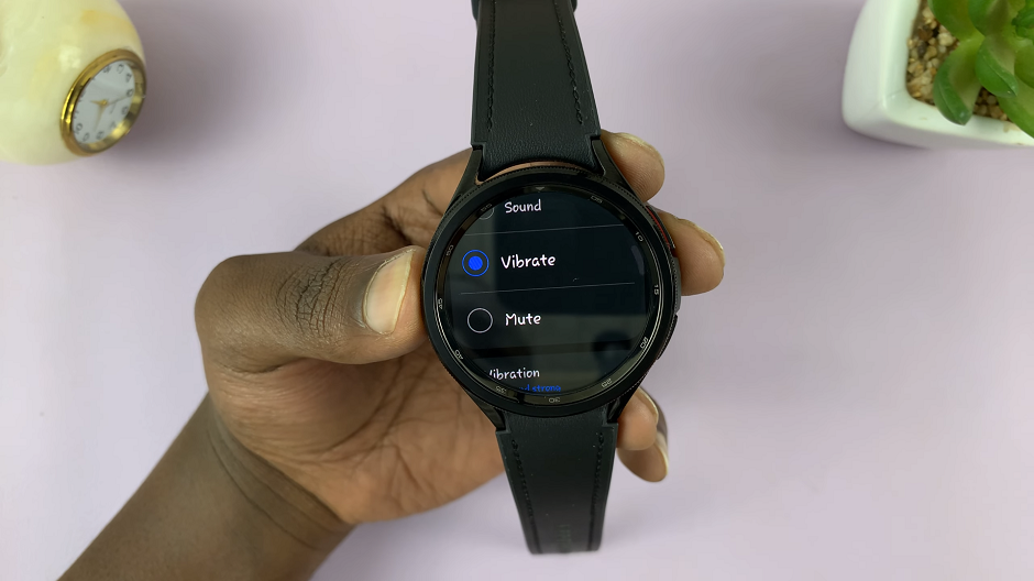How To Turn ON Vibrate Mode On Samsung Galaxy Watch 6/6 Classic