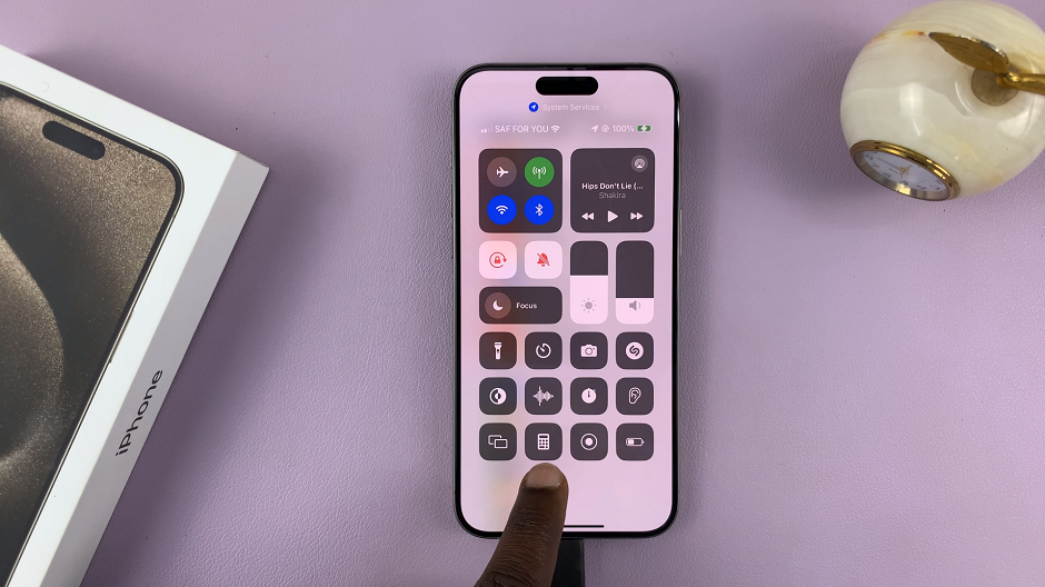 How To Add Calculator From Control Centre On iPhone 15 & iPhone 15 Pro