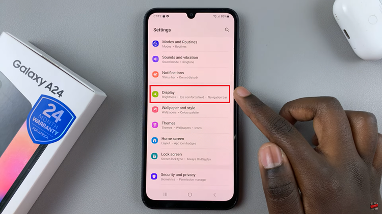Change Screen Timeout Period On Samsung Galaxy A24