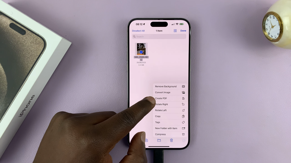 How To Convert Photo To PDF On iPhone 15 & iPhone 15 Pro