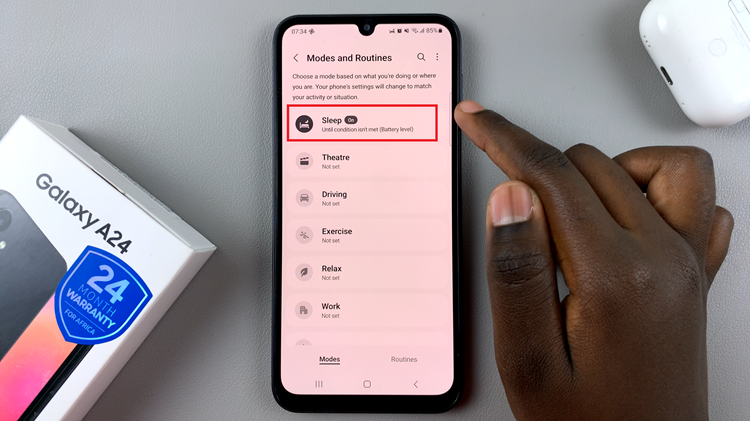 Disable Greyscale In Sleep Mode On Samsung Galaxy A24