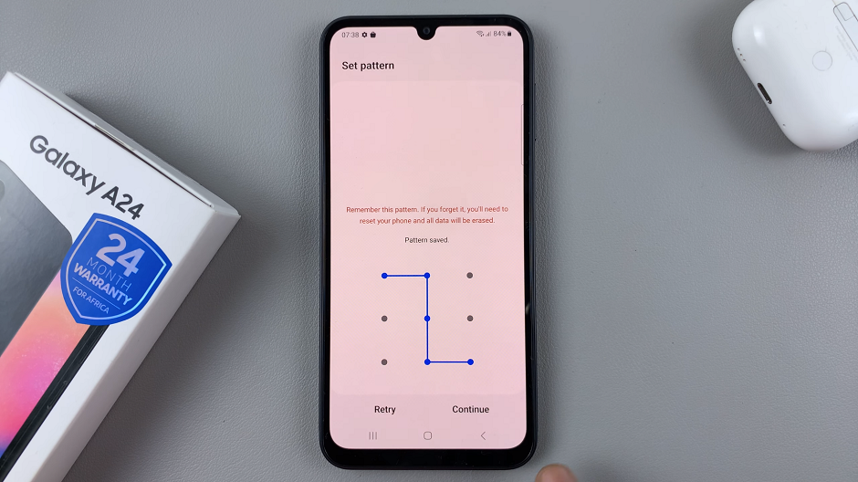 Change Lock Screen Pattern On Samsung Galaxy A24