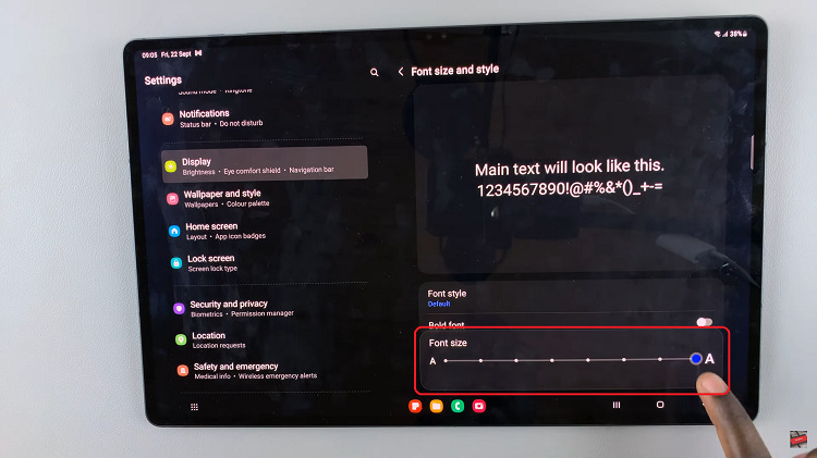 How To Change Font Size On Samsung Galaxy Tab S9 & S9 Ultra