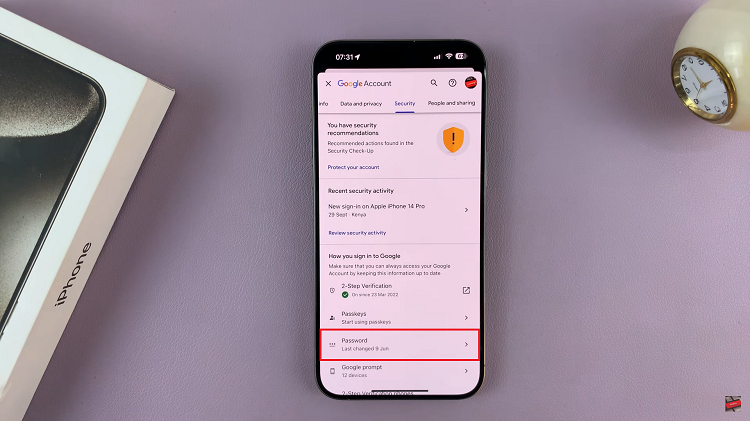 How To Change Google Account Password On iPhone 15 & iPhone 15 Pro