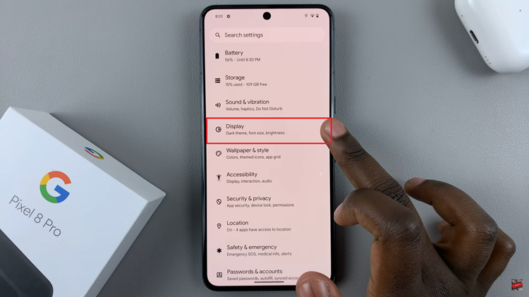 How To Change Screen Timeout Period On Google Pixel 8 & 8 Pro