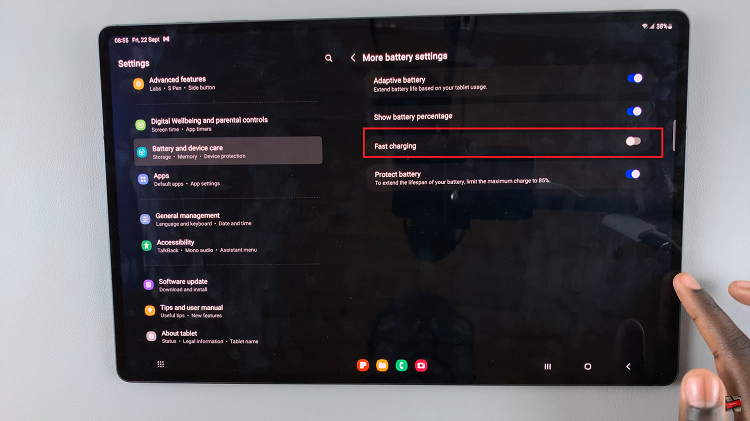 How To Enable Fast Charging On Samsung Galaxy Tab S9 & S9 Ultra