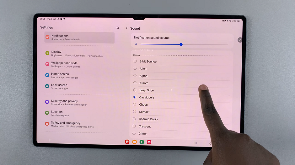 Set Custom Notification Sounds For Different Apps On Samsung Galaxy Tab S9 Series