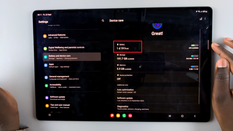 Protect Battery By Limiting Max Charge On Samsung Galaxy S9 Tablet