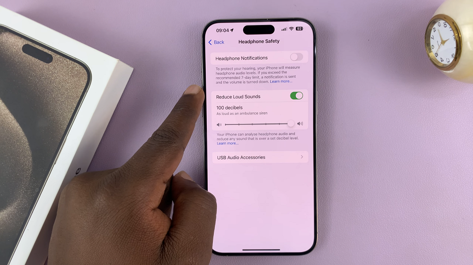 How To Automatically Reduce Loud Sounds On Headphones In iPhone 15 & iPhone 15 Pro
