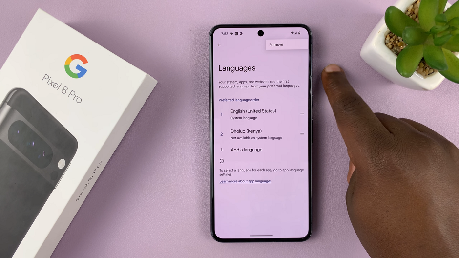 How To Remove a System Language On Google Pixel 8 & Pixel 8 Pro