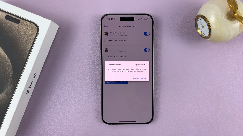 How To Remove Google (Gmail) Account From iPhone 15 & 15 Pro