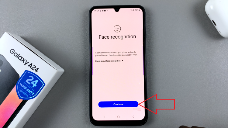 Set Up Face Unlock On Samsung Galaxy A24