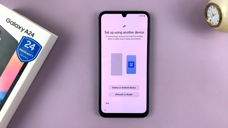 Set Up Samsung Galaxy A24