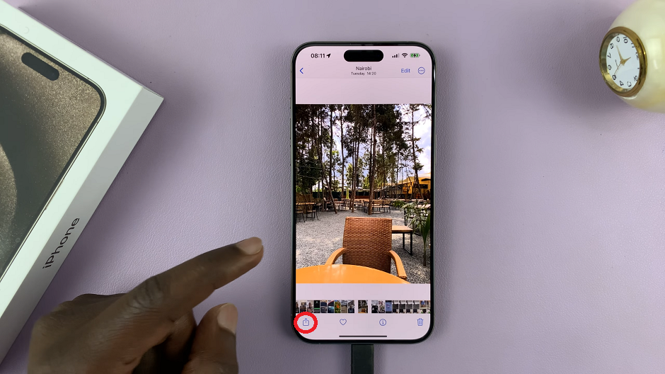 Share Button On Photos App