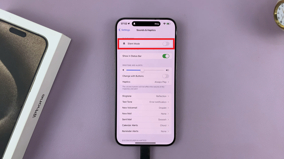 Turn Off Silent Mode On iPhone 15