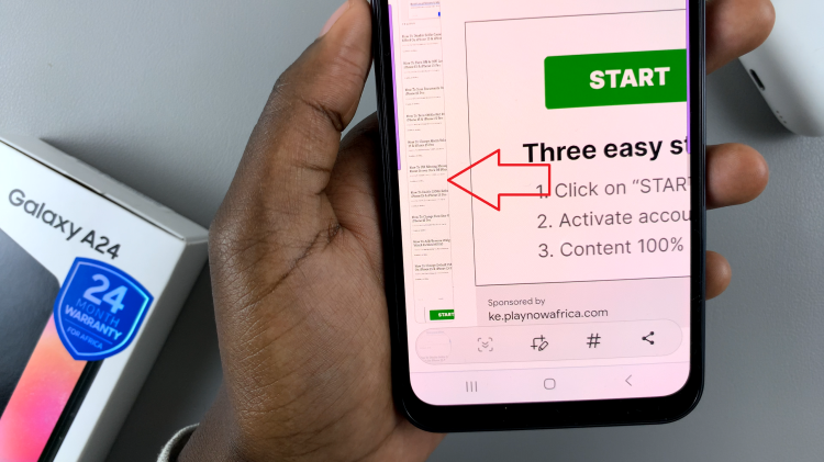 Take Scrolling Screenshot On Samsung Galaxy A24