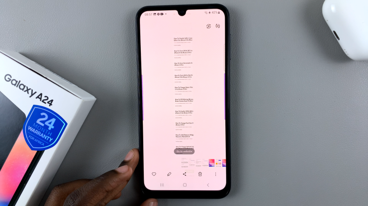 Take Scrolling Screenshot On Samsung Galaxy A24
