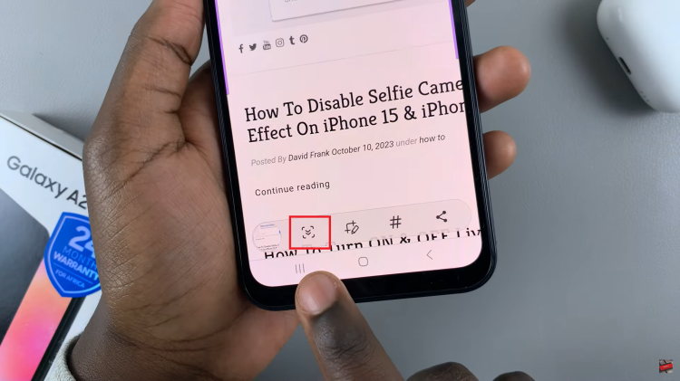 Take Scrolling Screenshot On Samsung Galaxy A24