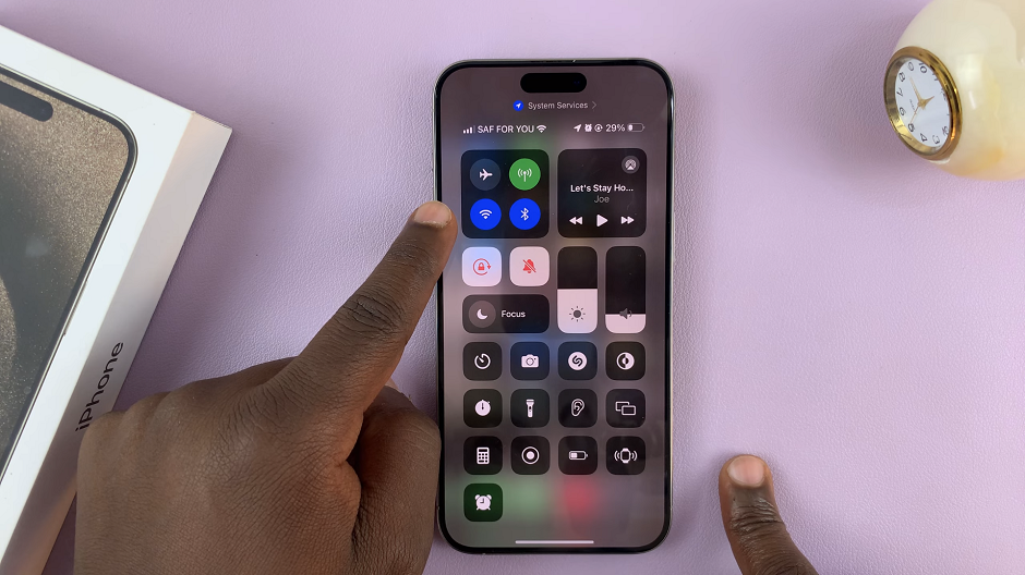 Wi-Fi On Control Centre
