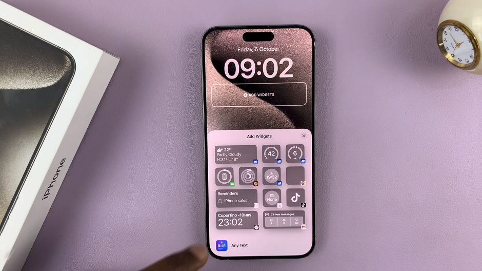 How To Add Widgets To Lock Screen On iPhone 15 & 15 Pro
