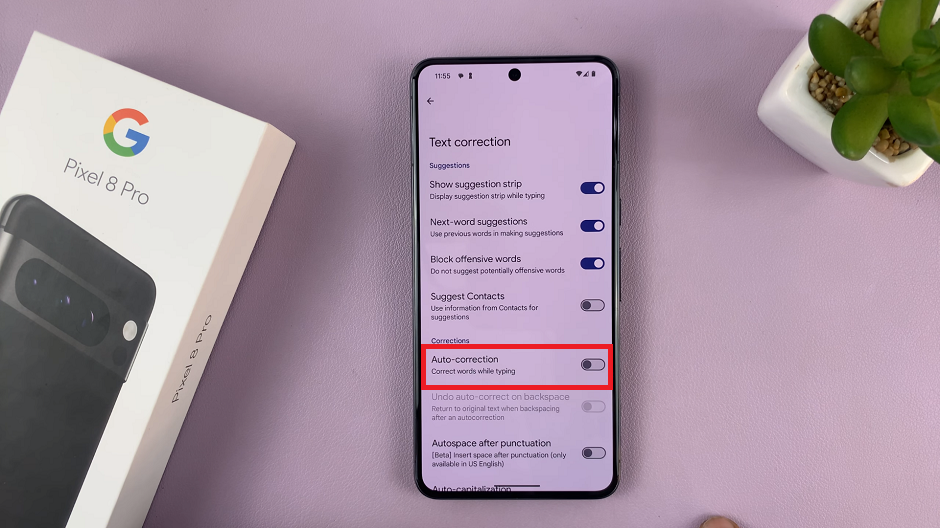How To Turn Keyboard Text Auto Correction OFF On Google Pixel 8 & Pixel 8 Pro
