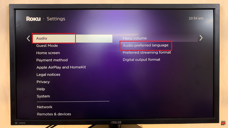 Change Audio Language On Roku TV