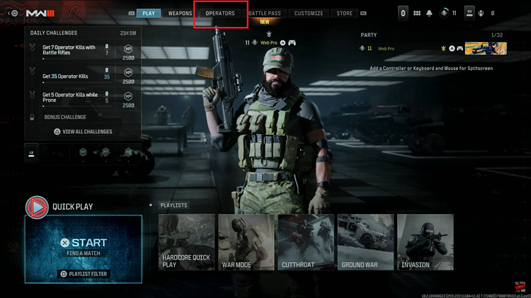 Change Operator In Call Of Duty Modern Warfare 3