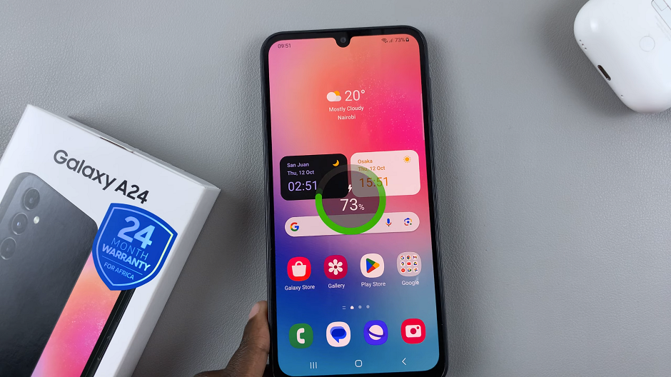 Charging Animation On Samsung Galaxy A24