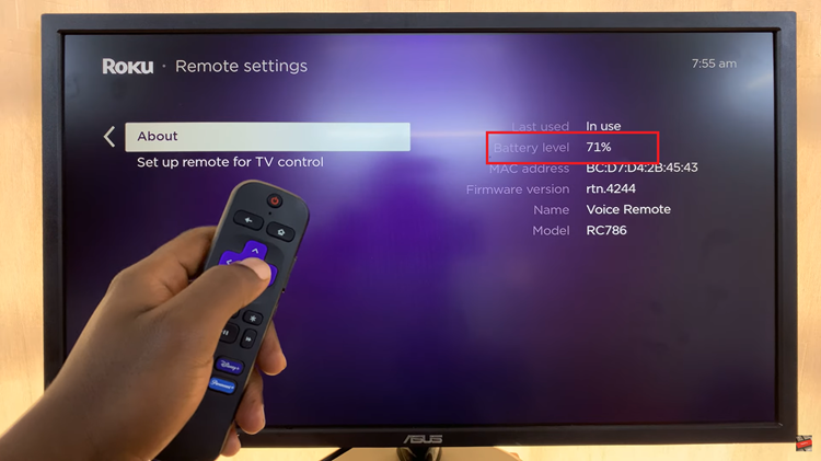 Check Battery Level On Roku TV Remote