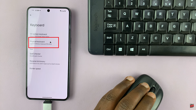 Connect Wireless Keyboard and Mouse To Google Pixel 8