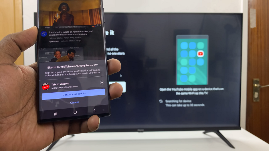How To Log In To YouTube App Using Phone On Hisense VIDAA Smart TV