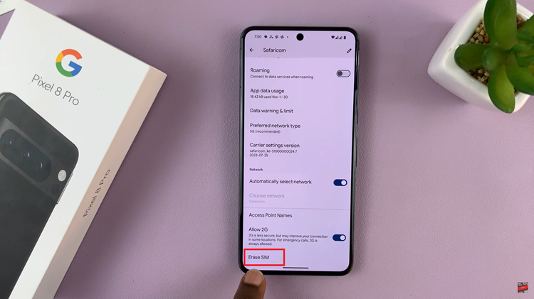 Delete eSIM On Google Pixel 8