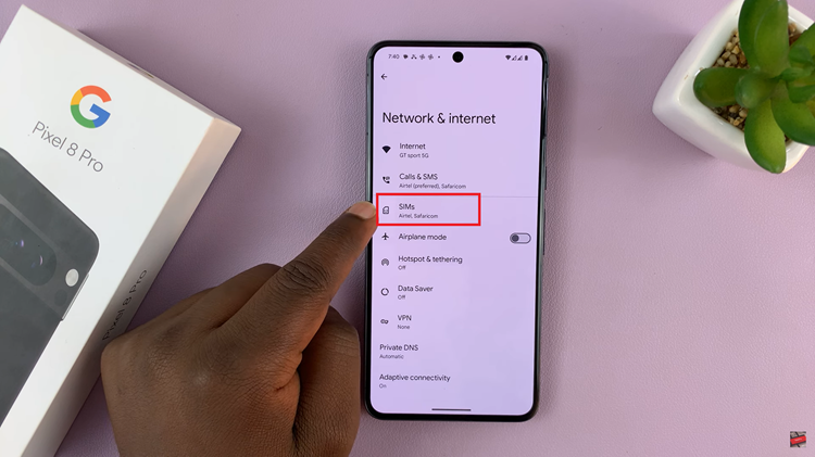 Disable SIM Card & eSIM On Google Pixel 8