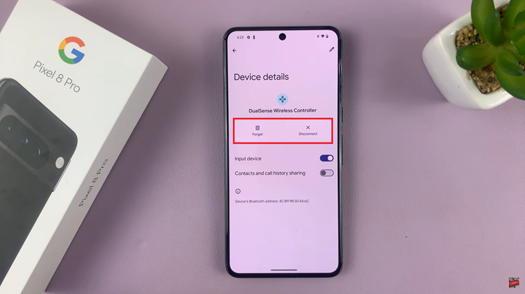 Disconnect Bluetooth Device On Google Pixel 8 
