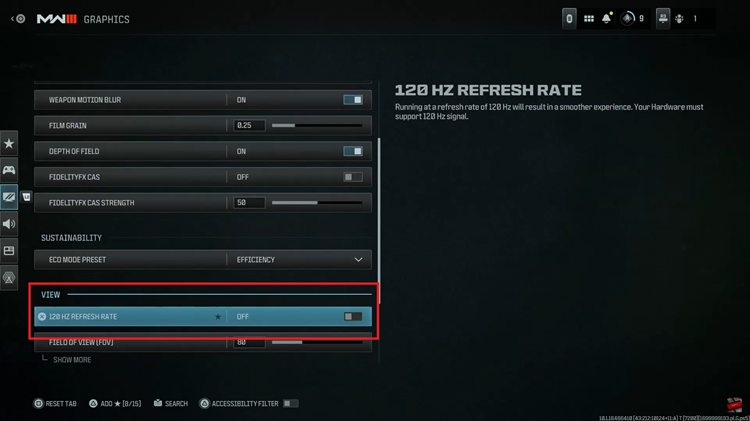 Enable 120Hz Refresh Rate In Call Of Duty Modern Warfare 3