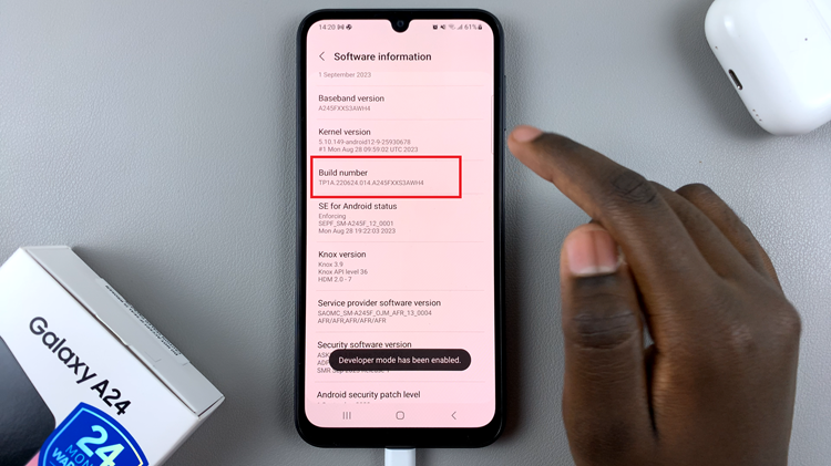  Enable Developer Options & USB Debugging On Samsung Galaxy A24