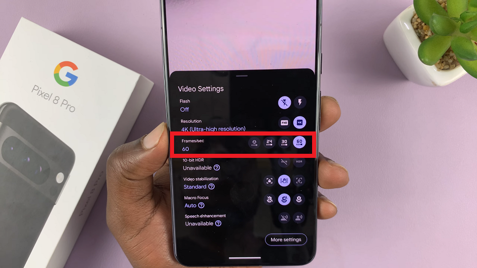 How To Change FPS (Frame Rate) On Google Pixel 8 & Pixel 8 Pro