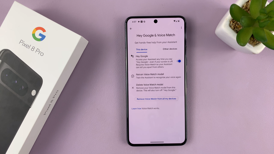 Enable Hey Google