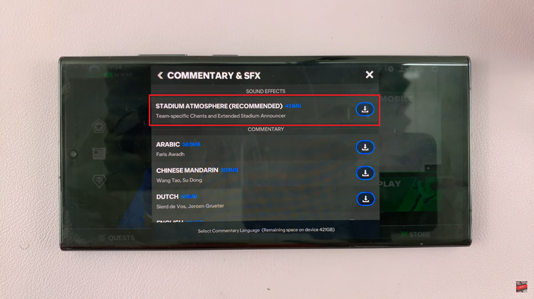 How To Add Stadium Atmosphere Sounds & Chants On FC 24 Mobile