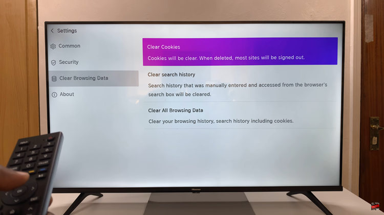 How To Clear Browsing History On Hisense VIDAA Smart TV