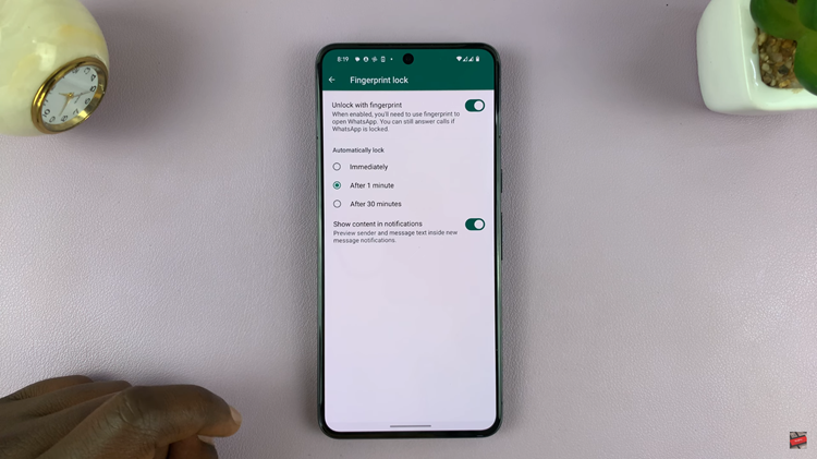 How To Set Up Fingerprint Unlock For WhatsApp On Android