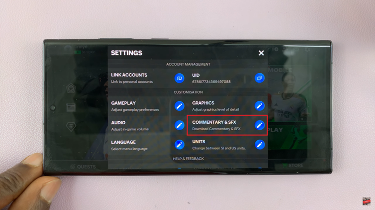 How To Switch Commentary Language In FC 24 Mobile