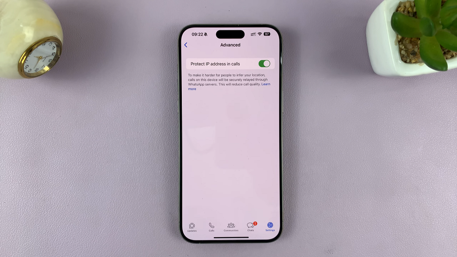 Hide IP Address In WhatsApp Calls On iPhone