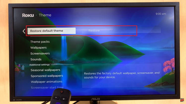 Restore Default Theme On Roku TV