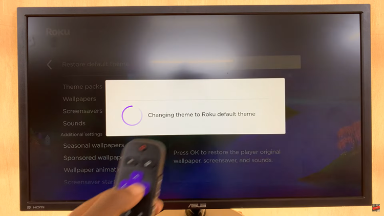 Restore Default Theme On Roku TV