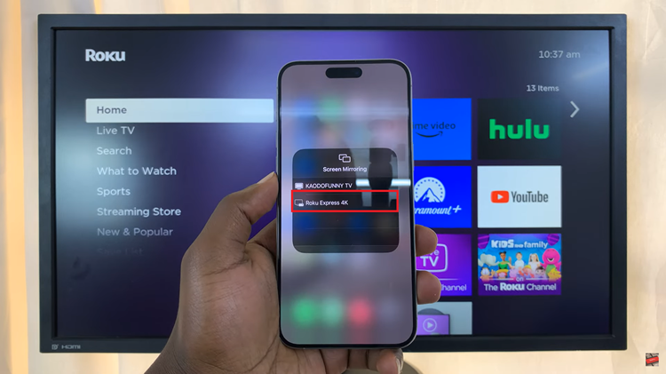 Screen Mirror iPhone To Roku TV