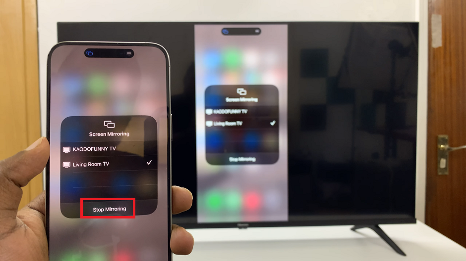 How To Stop Screen Mirroring iPhone On Hisense VIDAA Smart TV