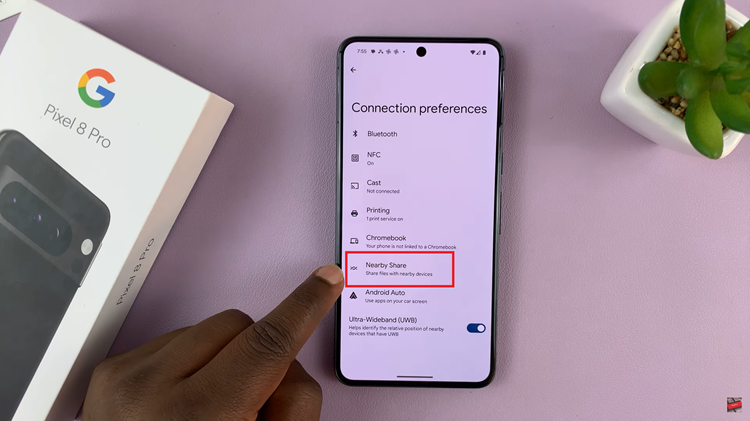 Change Nearby Share Device Name On Google Pixel 8 